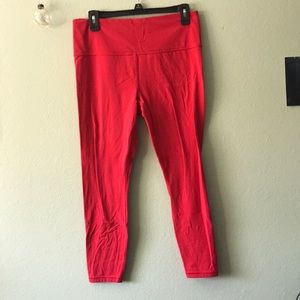 Red athleta leggings